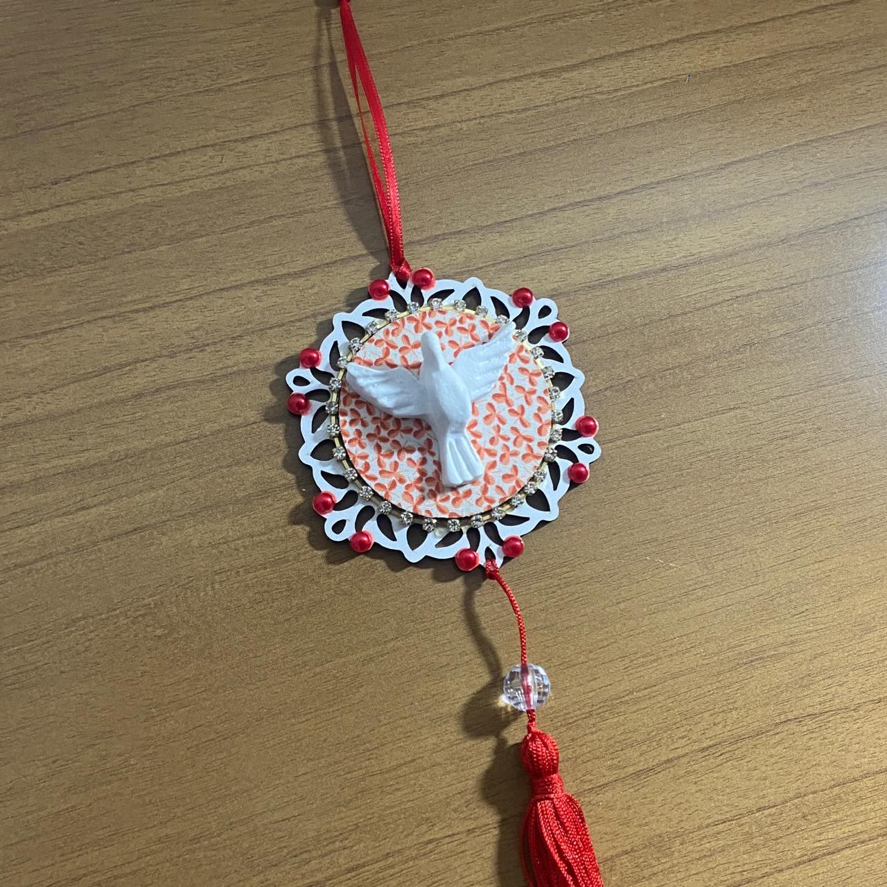 MANDALA DE BERÇO DIVINO ESPIRITO SANTO P VERMELHO (1 UNIDADE)