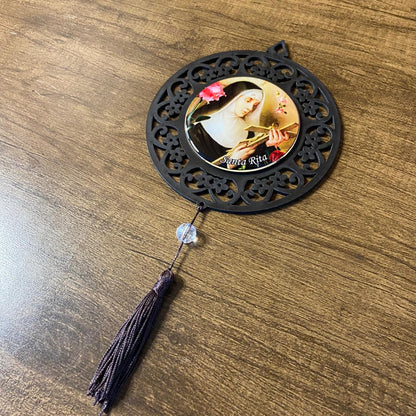 MANDALA MDF TABACO SANTA RITA 26CM (1 UNIDADE)