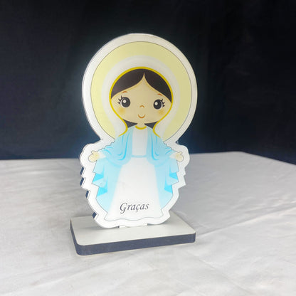 IMAGEM MDF INFANTIL NOSSA SENHORA DAS GRAÇAS 13CM (1 UNIDADE)