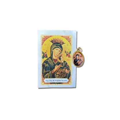 MEDALHA ALUMINIO NOSSA SENHORA DO PERPETUO SOCORRO (36 UNIDADES)
