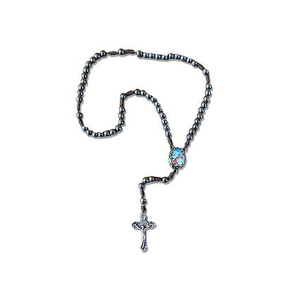 TERÇO DE HEMATITA SÃO JORGE 6MM (3 UNIDADES)