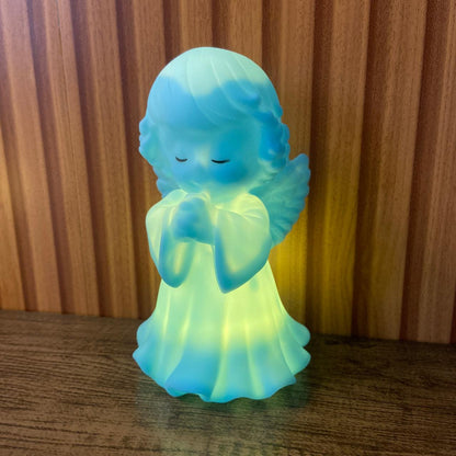 LUMINÁRIA LED ANJINHO AZUL 14CM (1 UNIDADE)
