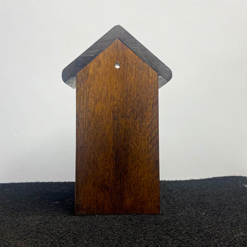 KIT SÃO MIGUEL DE RESINA NACIONAL 7CM + ORATÓRIO DE MADEIRA PARA IMAGEM DE 10CM (1 UNIDADE)