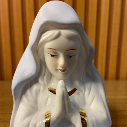 IMAGEM DE PORCELANA MADONA 10,5CM (1 UNIDADE)