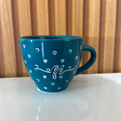 XÍCARA COQUINHO VERDE MOD2 FÉ (1 UNIDADE)