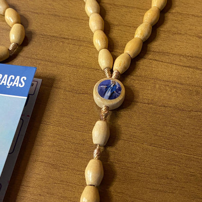 TERÇO DE MADEIRA NOSSA SENHORA DAS GRAÇAS MOD3 08MM (3 UNIDADES)