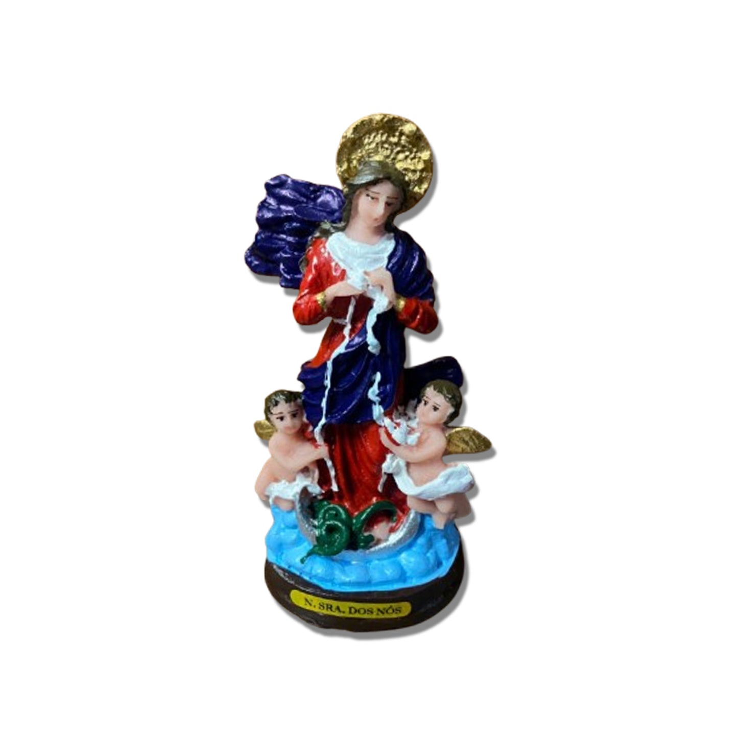 IMAGEM DE RESINA NACIONAL NOSSA SENHORA DESATADORA DOS NÓS 13,5CM (1 UNIDADE)