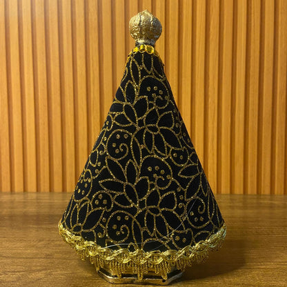 IMAGEM DE GESSO NOSSA SENHORA APARECIDA COM MANTO 22,5CM MOD2 (1 UNIDADE)