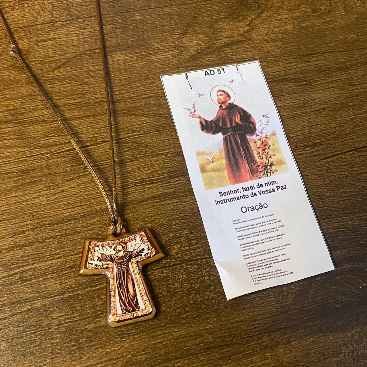 CORDÃO TAU RESINADO SÃO FRANCISCO REGULÁVEL  (6 UNIDADES)