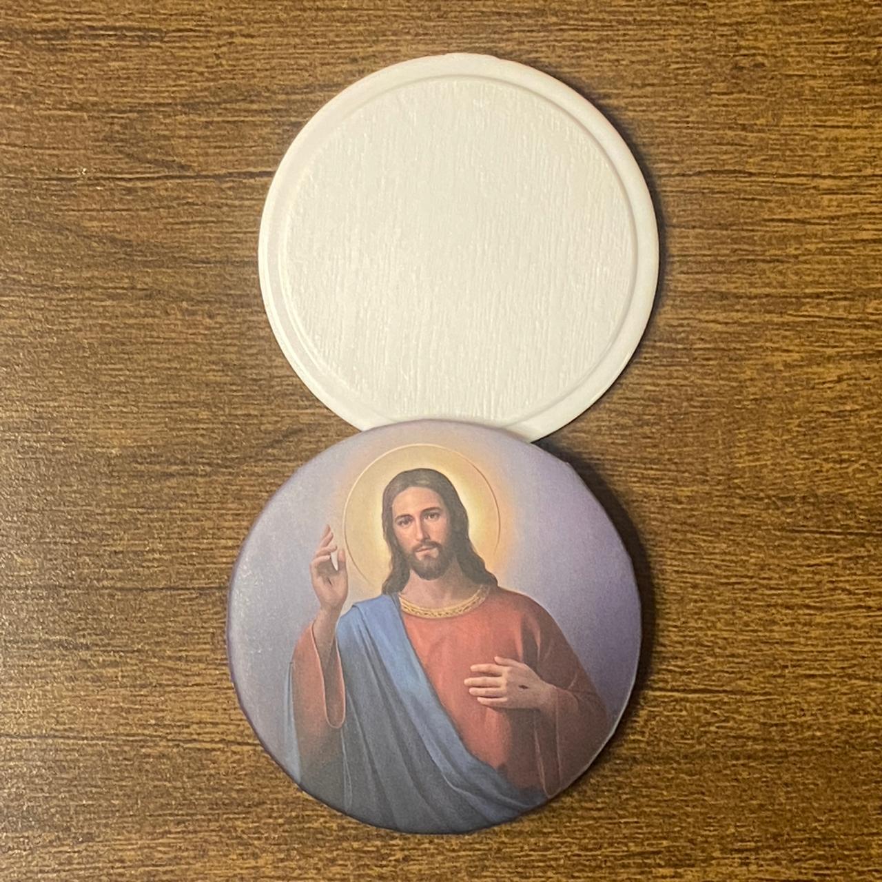 ESPELHO DE BOLSA JESUS CRISTO ( 3 UNIDADES )