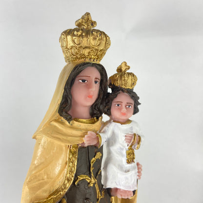 IMAGEM DE RESINA NACIONAL NOSSA SENHORA DO CARMO 21CM (1 UNIDADE)