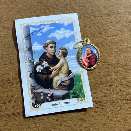 MEDALHA ALUMINIO SANTO ANTÔNIO (36 UNIDADES)