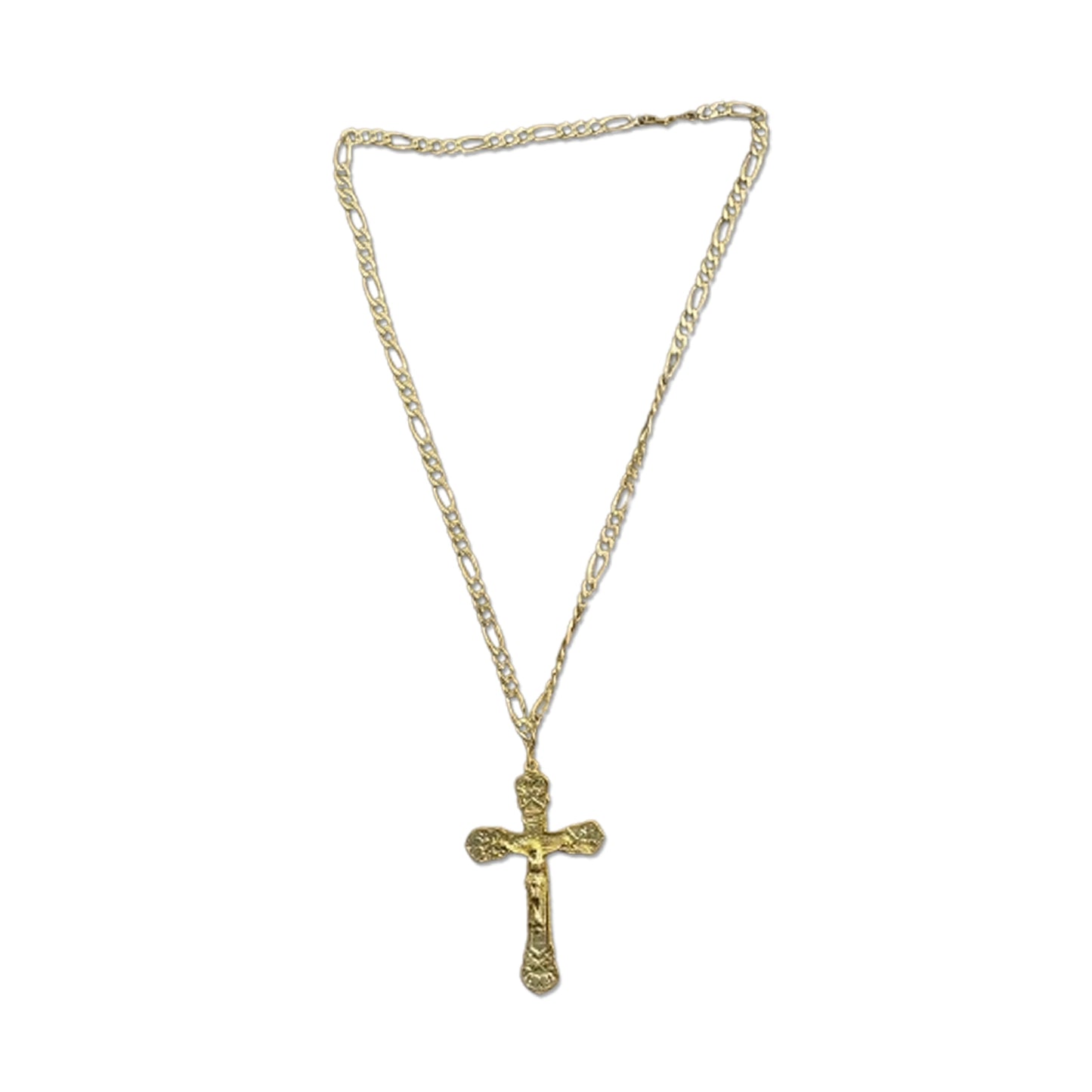 CORRENTE DOURADA COM CRUCIFIXO MOD2 ( 1 UNIDADE)