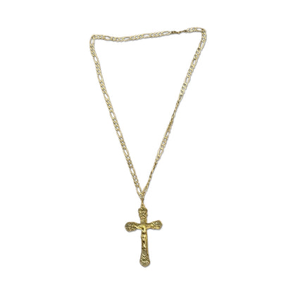 CORRENTE DOURADA COM CRUCIFIXO MOD2 ( 1 UNIDADE)