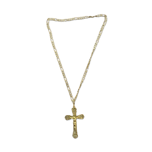 CORRENTE DOURADA COM CRUCIFIXO MOD2 ( 1 UNIDADE)