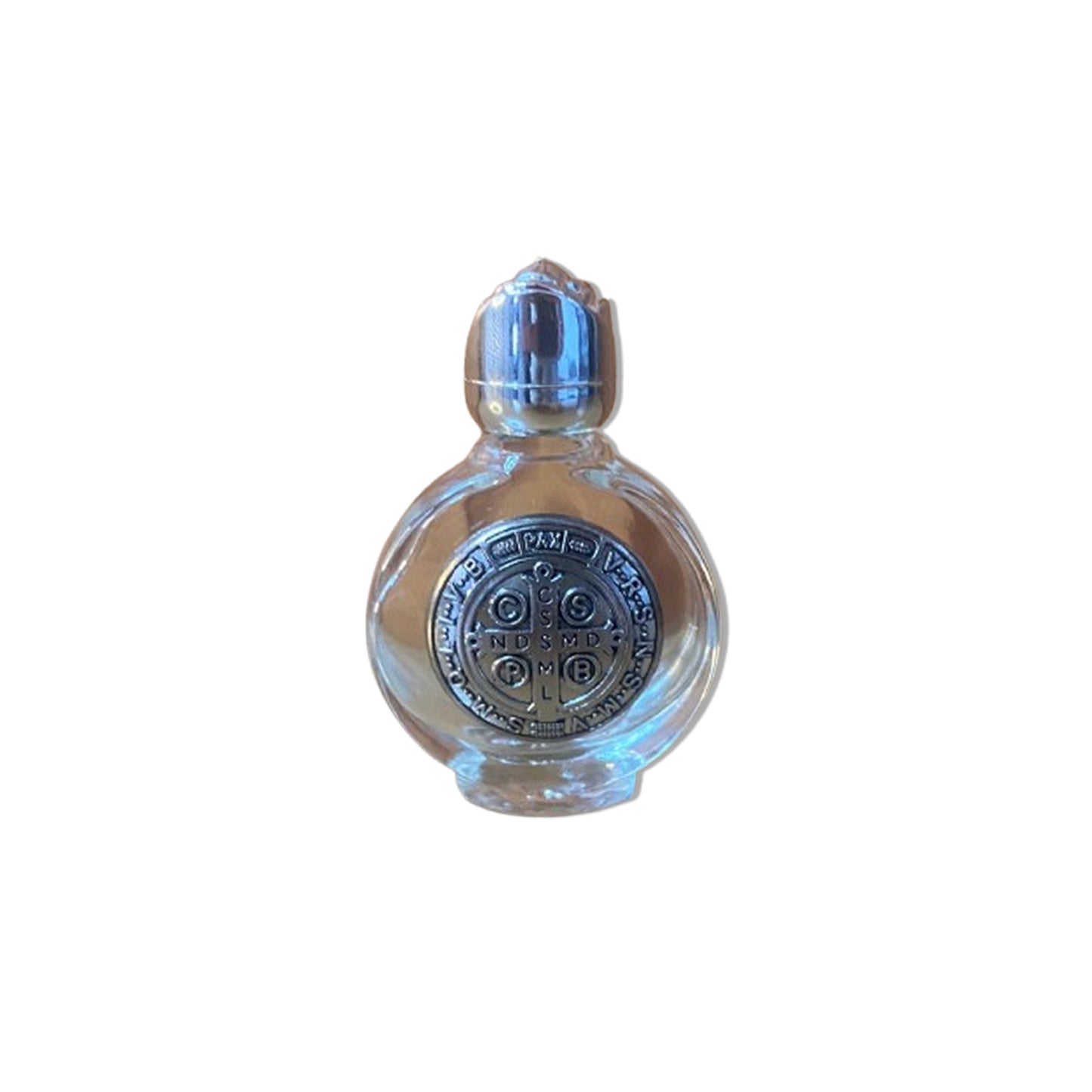 PORTA AGUA BENTA DE VIDRO MEDALHA SÃO BENTO 20ML (3 UNIDADES)