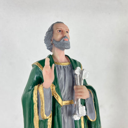 IMAGEM DE RESINA NACIONAL SÃO PEDRO 20CM (1 UNIDADE)