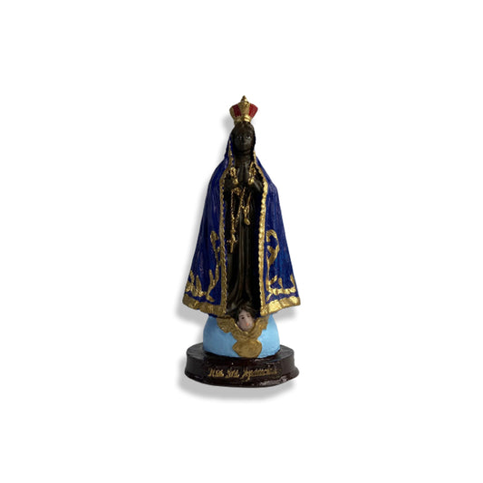 IMAGEM DE RESINA NACIONAL NOSSA SENHORA APARECIDA MOD2 15CM (1 UNIDADE)