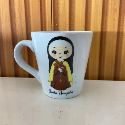 XÍCARA BRANCA SANTA TERESINHA (1 UNIDADE)