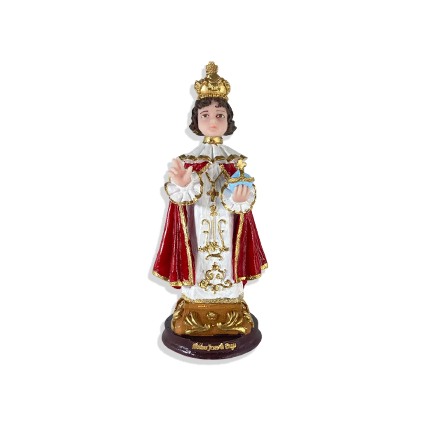 IMAGEM DE RESINA NACIONAL MENINO JESUS DE PRAGA 21CM (1 UNIDADE)