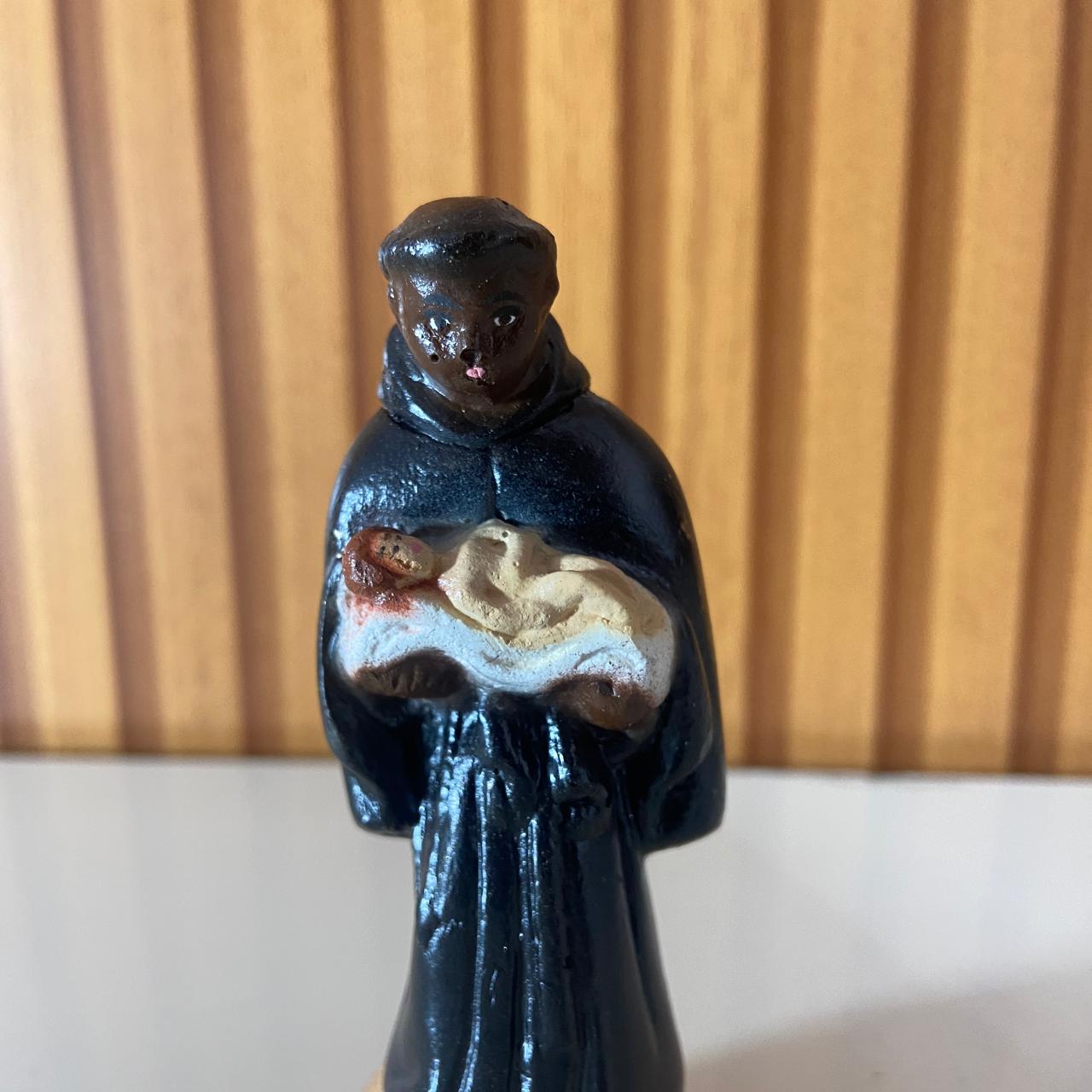 IMAGEM DE GESSO SÃO BENEDITO 9,5CM (1 UNIDADE)