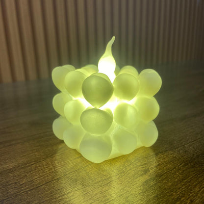VELA ELETRÔNICA DECORADA - CORAÇÃO 6,7CM ( 1 UNIDADES)