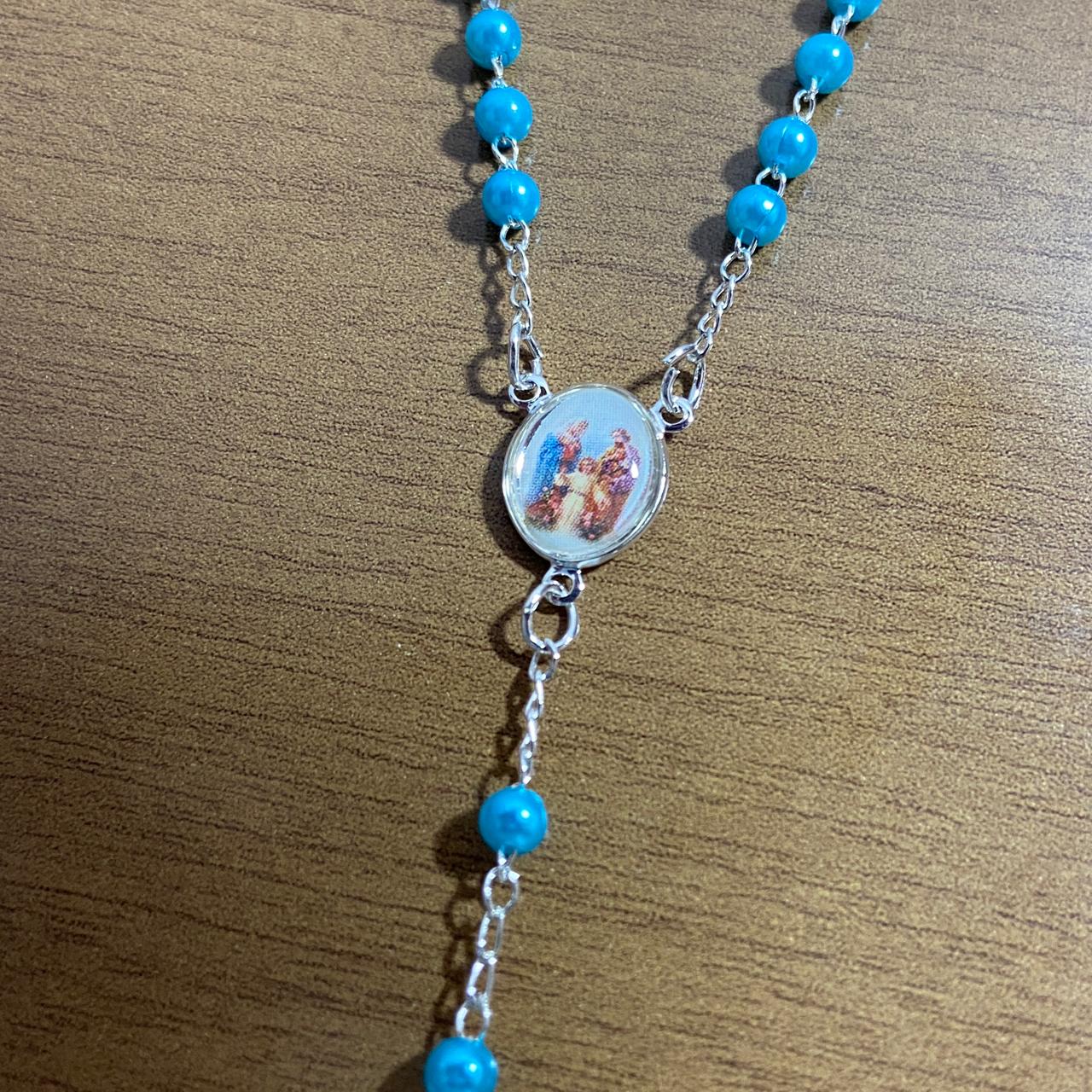 TERÇO PÉROLA NA CAIXINHA DO CASAL  4MM (1 UNIDADES)