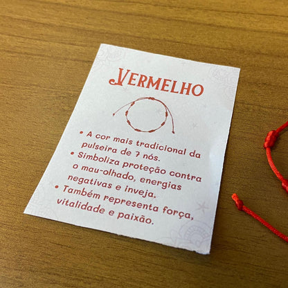 PULSEIRA VERMELHA REGULÁVEL 7 NÓS  (03 UNIDADES)