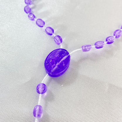 TERÇO ACRÍLICO P ROXO (12 UNIDADES)