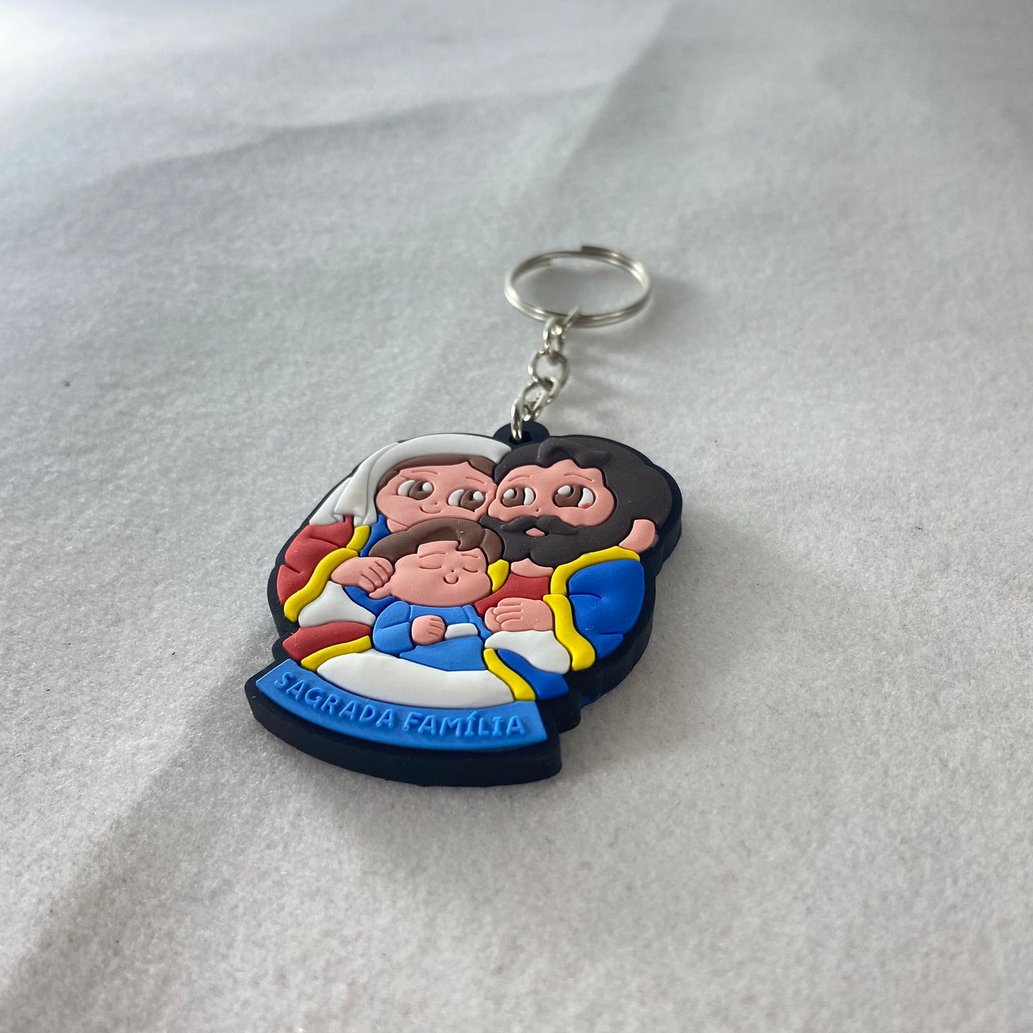 CHAVEIRO EMBORRACHADO SAGRADA FAMÍLIA MOD2 (12 UNIDADES)