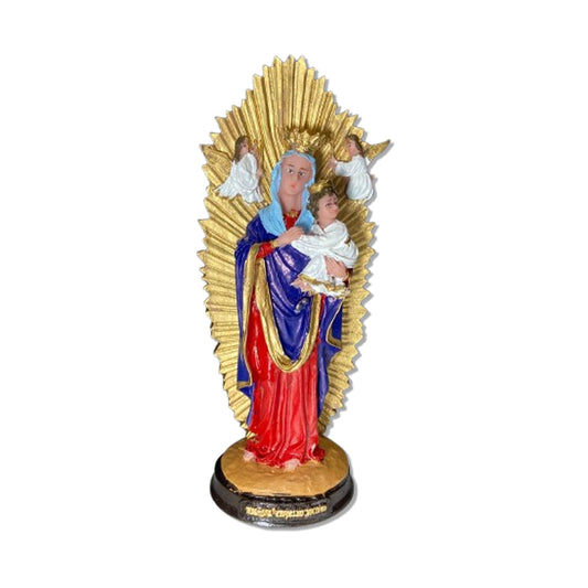 IMAGEM DE RESINA NACIONAL NOSSA SENHORA DO PERPÉTUO SOCORRO 20CM (1 UNIDADE)