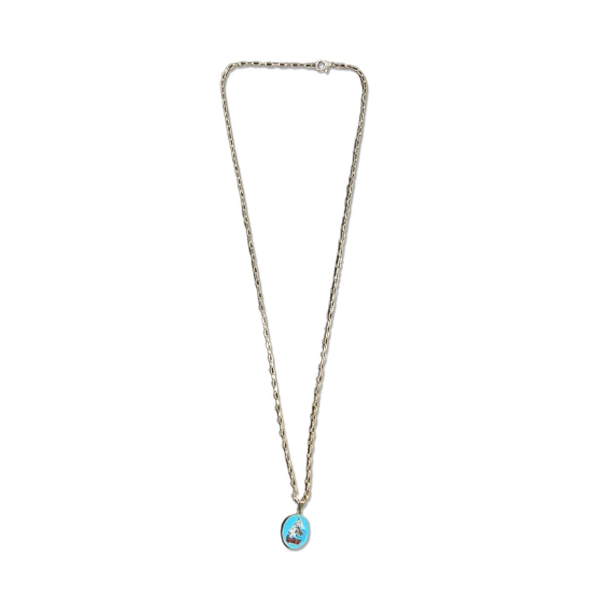 CORRENTE DOURADA COM MEDALHA RESINADA NOSSA SENHORA DO CARMO ( 1 UNIDADE)