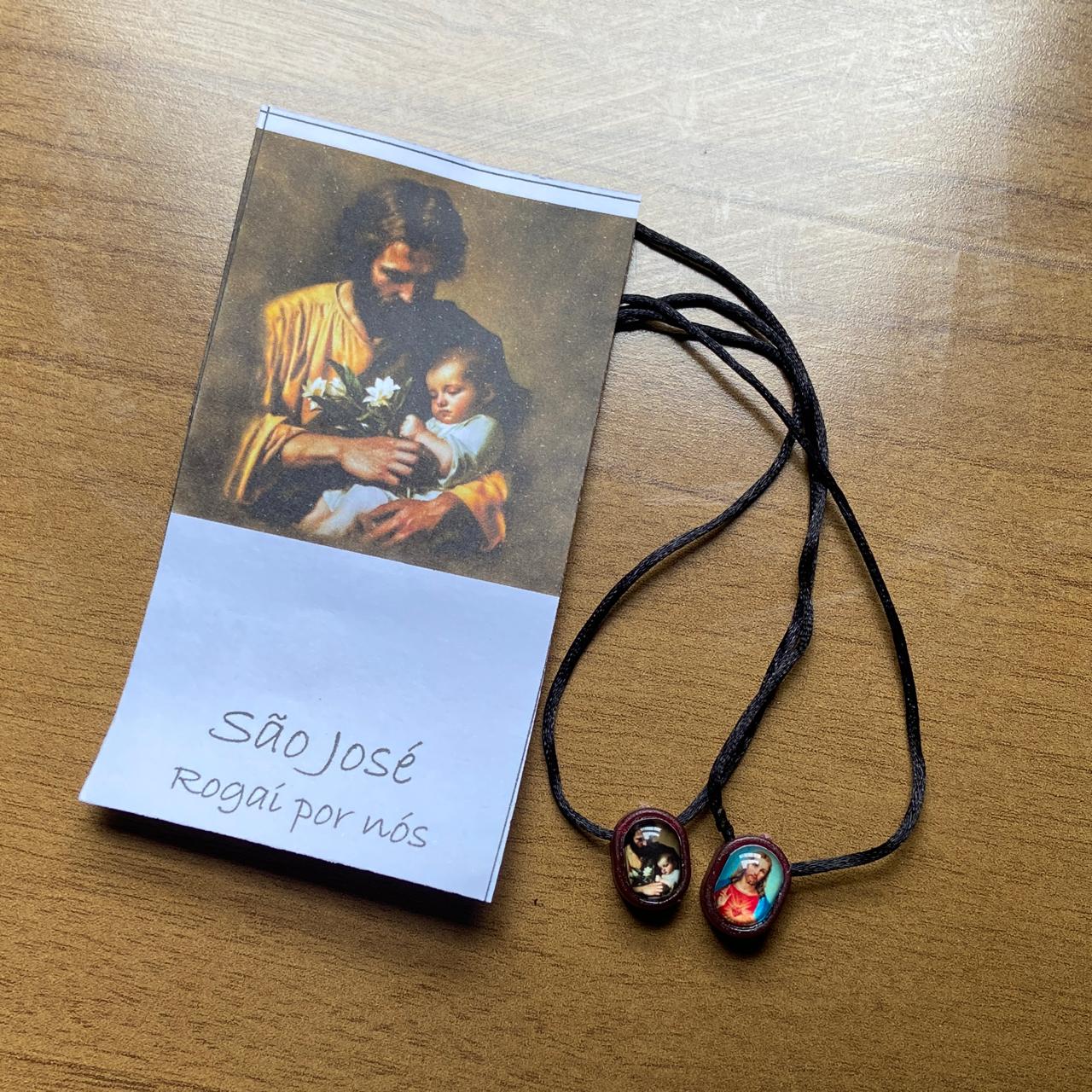 ESCAPULÁRIO CORDINHA SÃO JOSÉ  (1 UNIDADE)