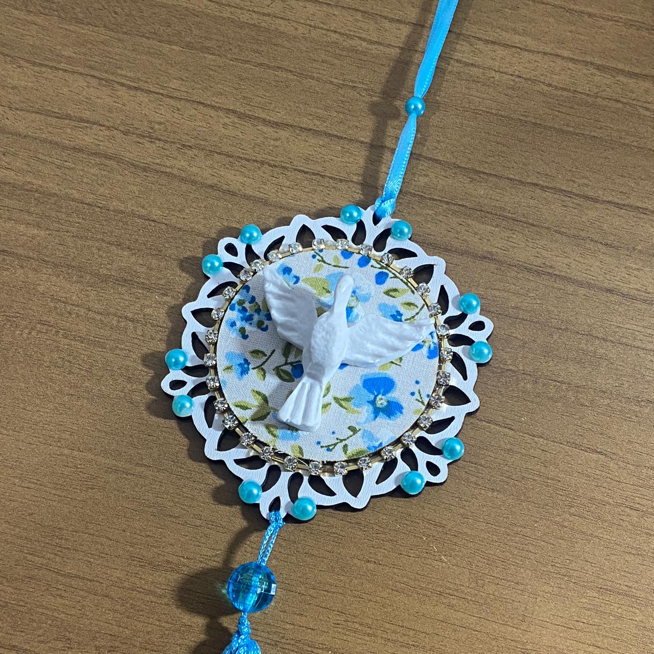 MANDALA DE BERÇO DIVINO ESPIRITO SANTO P AZUL (1 UNIDADE)