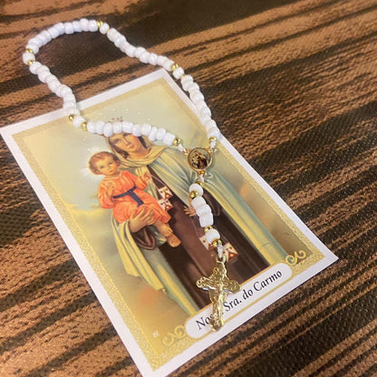 TERÇO MIÇANGA NOSSA SENHORA DO CARMO  4MM   (1UNIDADE)