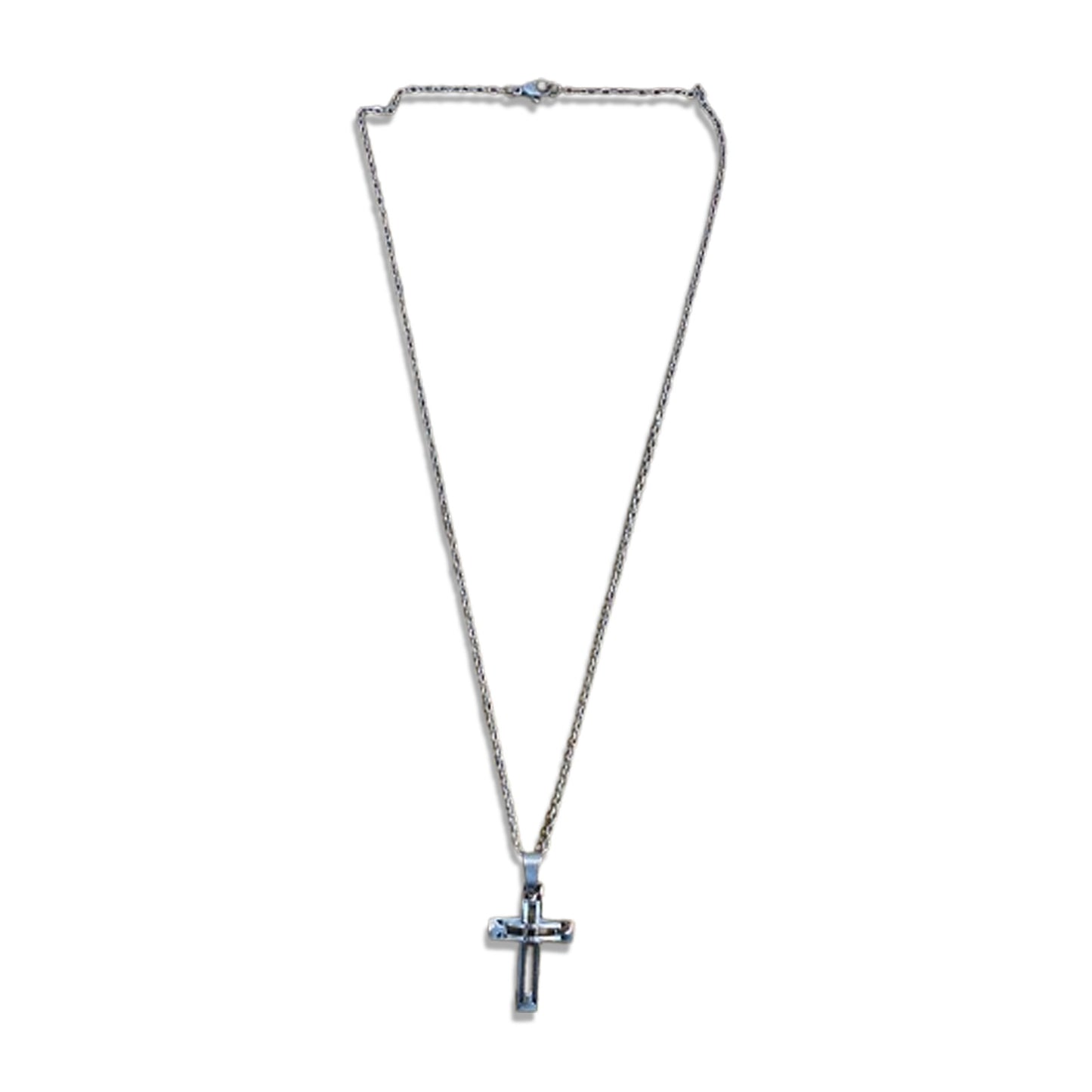 CORRENTE AÇO INOX  CRUCIFIXO MOD2 (1 UNIDADES)
