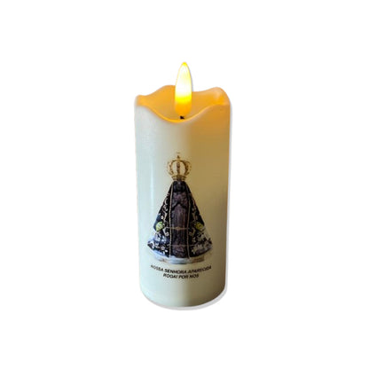 VELA ELETRÔNICA NOSSA SENHORA APARECIDA 11 CM (1 UNIDADE)