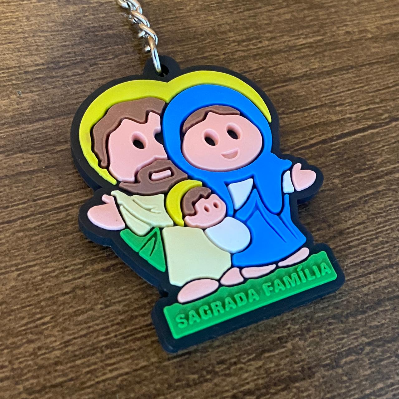 CHAVEIRO EMBORRACHADO SAGRADA FAMÍLIA  MOD3 (12 UNIDADES)