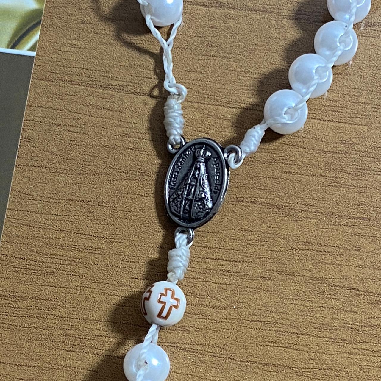 TERÇO PÉROLA SONECA NOSSA SENHORA APARECIDA 8MM (1 UNIDADE)