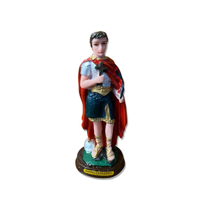 IMAGEM DE RESINA NACIONAL SANTO EXPEDITO 15CM (1 UNIDADE)