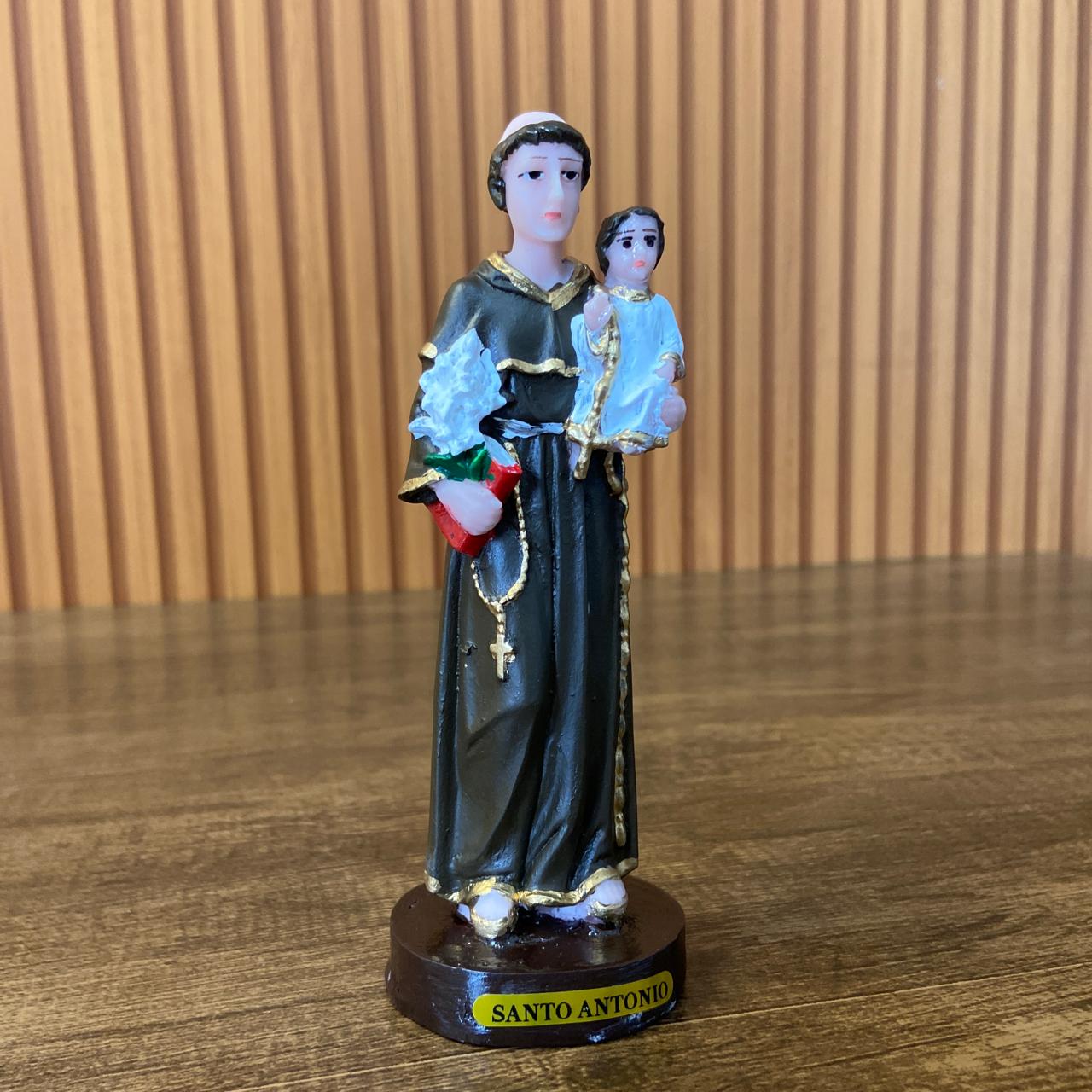 IMAGEM DE RESINA NACIONAL SANTO ANTÔNIO 14,5CM (1 UNIDADE)