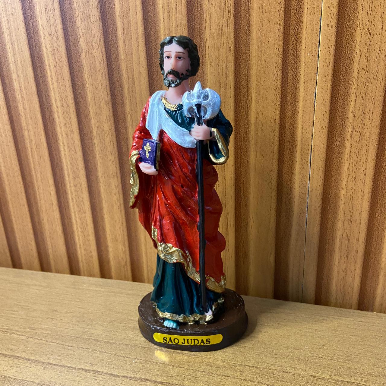 IMAGEM DE RESINA NACIONAL SÃO JUDAS 14CM (1 UNIDADE)