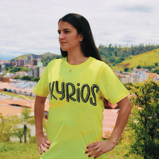 CAMISETA VERDE LIMÃO KYRIOS TAMANHO G (1 UNIDADE)