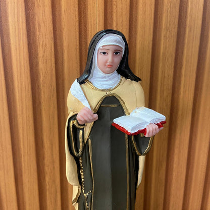 IMAGEM DE RESINA NACIONAL SANTA TERESA D'AVILA 21CM (1 UNIDADE)