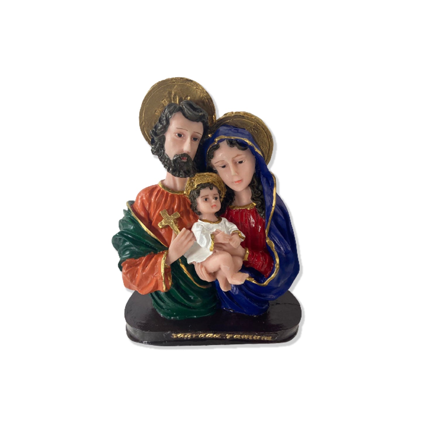 IMAGEM DE RESINA NACIONAL BUSTO SAGRADA FAMÍLIA 18CM (1 UNIDADE)