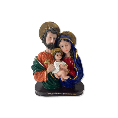 IMAGEM DE RESINA NACIONAL BUSTO SAGRADA FAMÍLIA 18CM (1 UNIDADE)