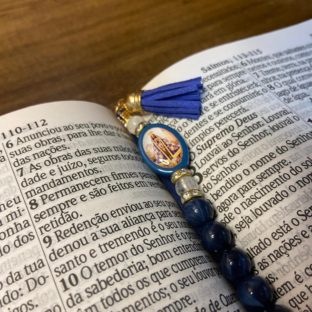 MARCADOR DE PÁGINA DE PÉROLA NOSSA SENHORA APARECIDA (3 UNIDADES)