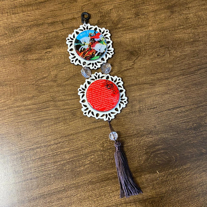 ADORNO DUPLO MINI CIRCULO SÃO JORGE (1 UNIDADE)