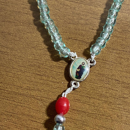 TERÇO MIÇANGA SÃO JUDAS TADEU 4MM MOD2 (1UNIDADE)