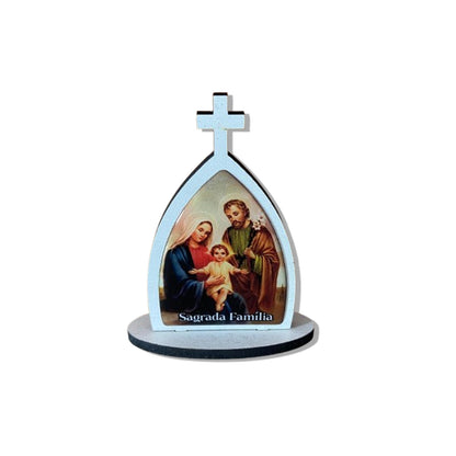 CAPELA MDF DESMONTÁVEL SAGRADA FAMÍLIA 11CM (1 UNIDADE)